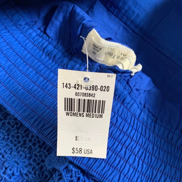NWT Abercrombie and Fitch Blue Lace Skirt - Picture 5 of 5